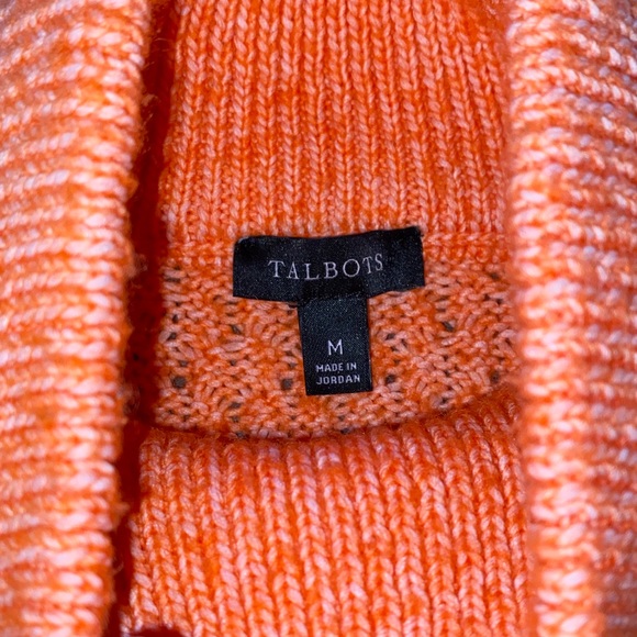 Talbots Long Sleeve Textured Stitch Wool Blend Pullover Sweater Size Medium - Picture 4 of 13